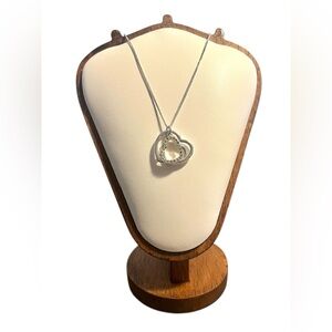 AVON Loving Moments Triple Heart Necklace – Silver Tone Rhinestone | 2011